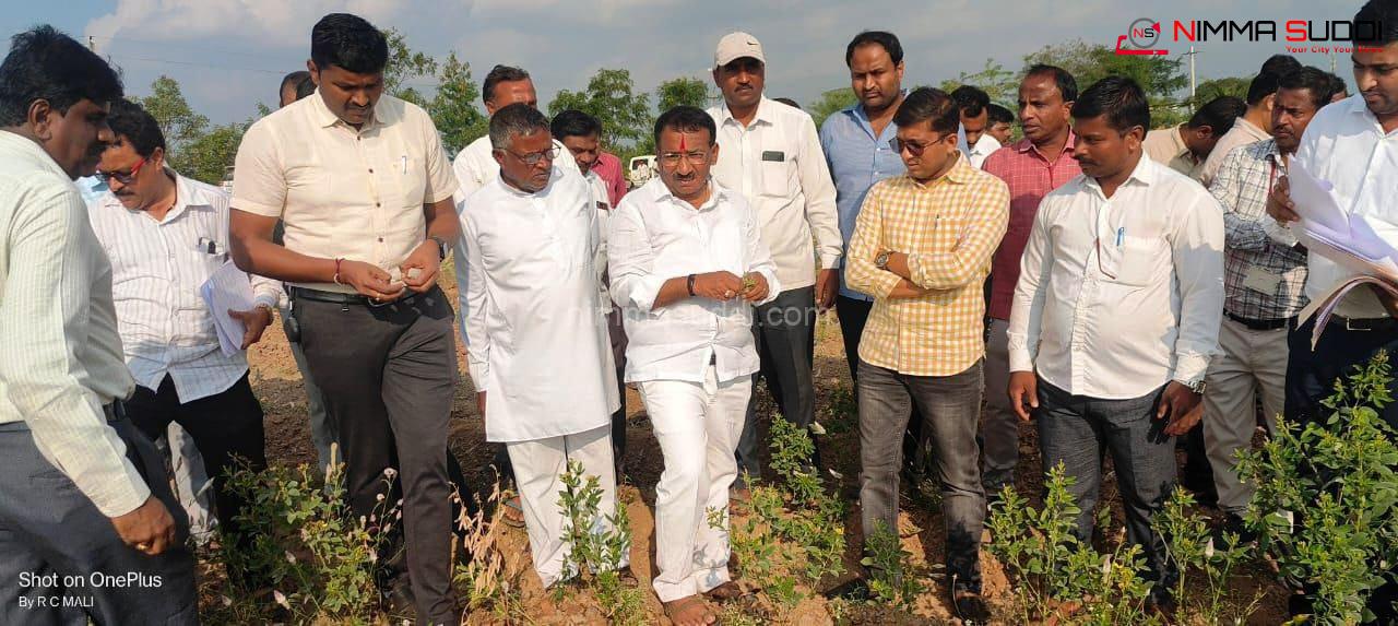 *ಜಿಲ್ಲಾ ಉಸ್ತುವಾರಿ ಸಚಿವರಿಂದ ಬರಗಾಲ ಪರಿಸ್ಥಿತಿ ವೀಕ್ಷಣೆ